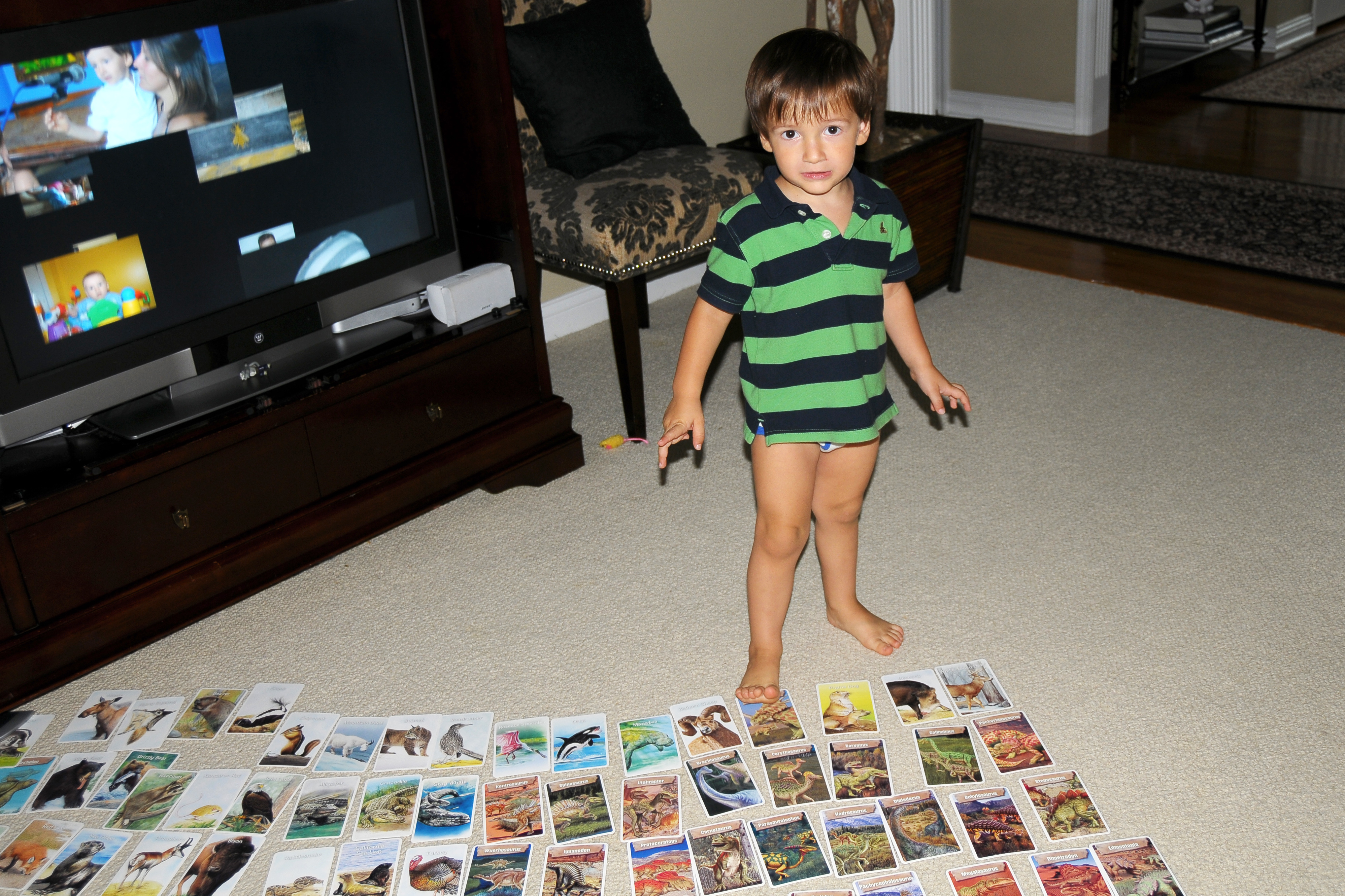 Showing His Cards