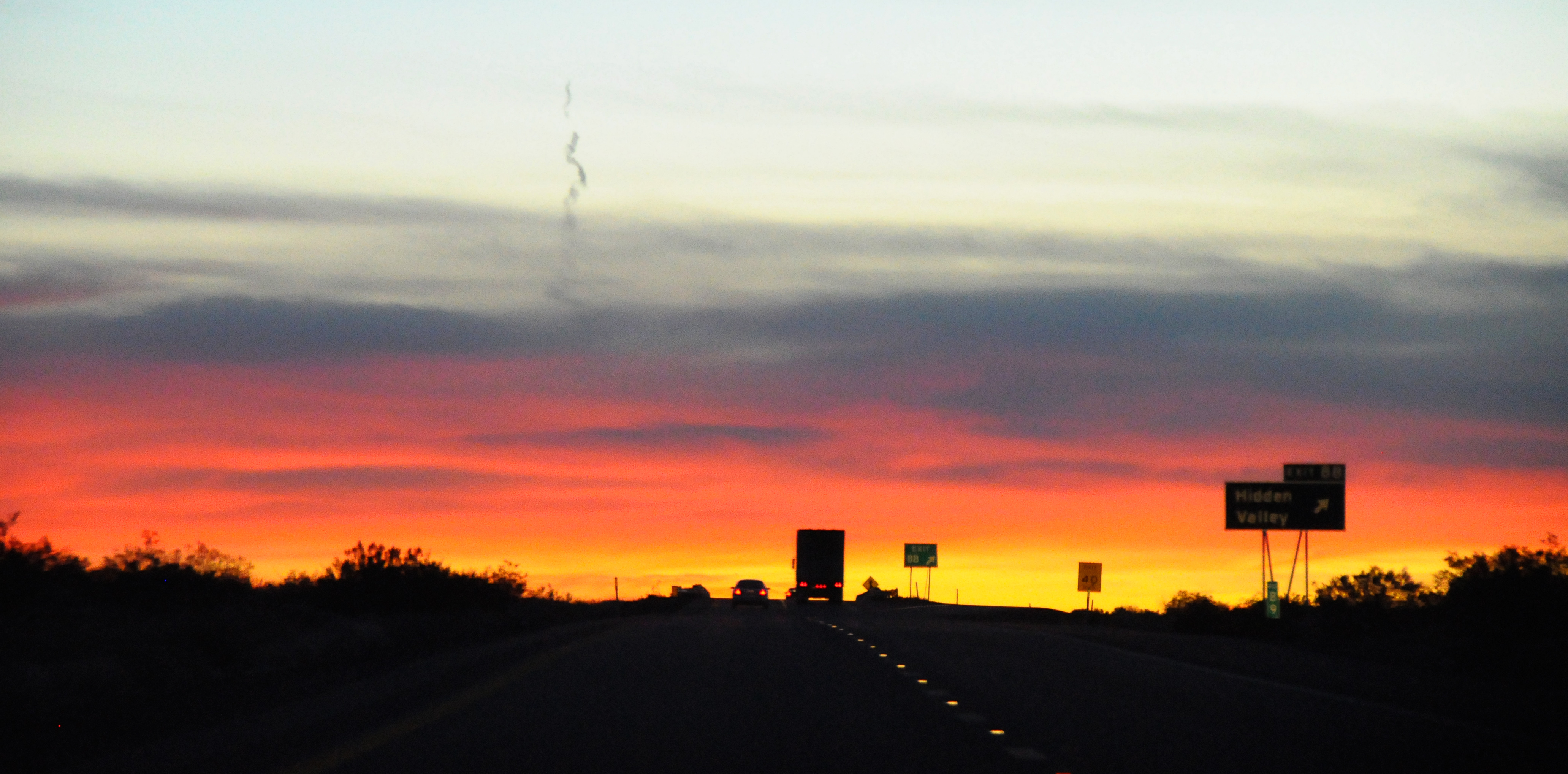 Sunset near Hidden Valley